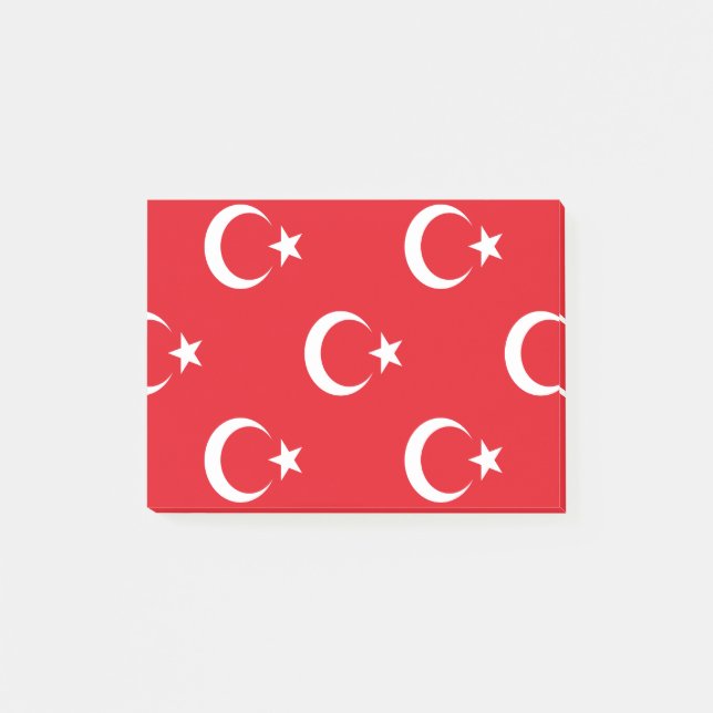 Bloco De Notas Bandeira da Turquia (Frente)