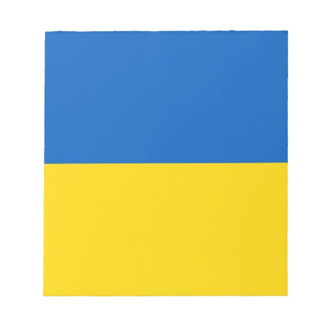 Bloco De Notas Bandeira da Ucrânia (Frente)