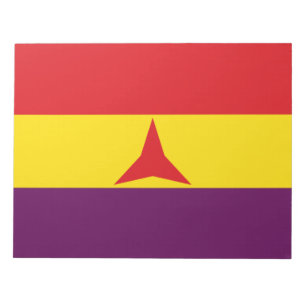 Bloco De Notas Bandeira das Brigadas Internacionais (Guerra Civil