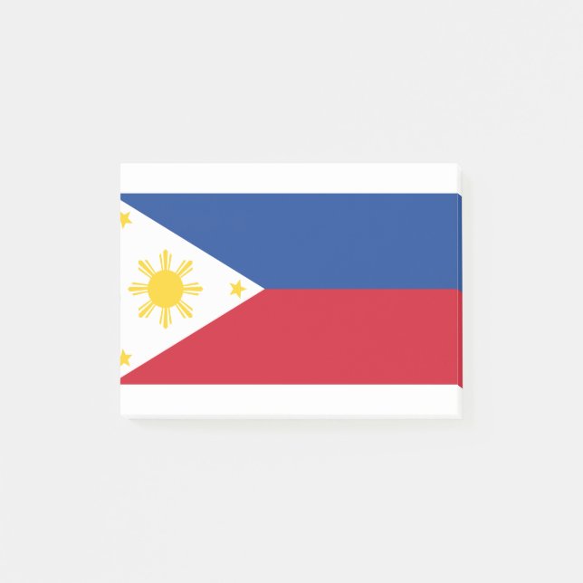 Bloco De Notas Bandeira das Filipinas (Frente)