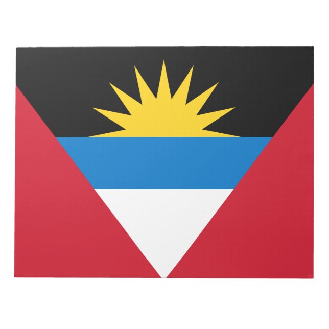 Bloco De Notas Bandeira de Antígua e Barbuda (Frente)