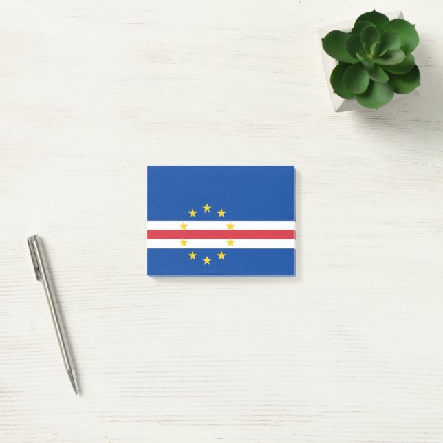 Bloco De Notas Bandeira de Cabo Verde (Escritótio)