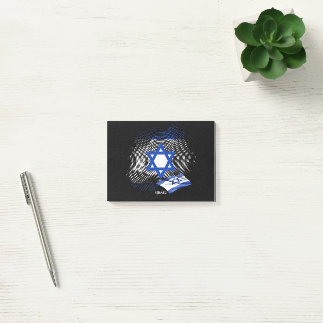 Bloco De Notas bandeira de Israel (Escritótio)