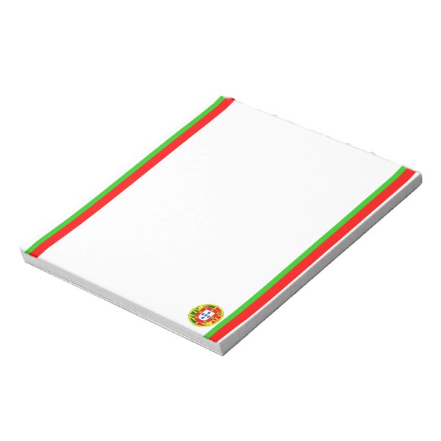Bloco De Notas Bandeira de listras portuguesa (Invertido)