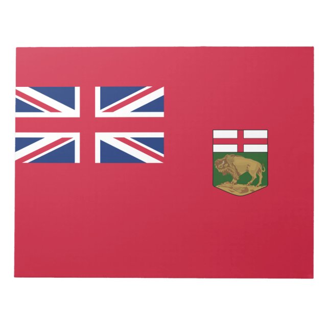 Bloco De Notas Bandeira de Manitoba (Frente)