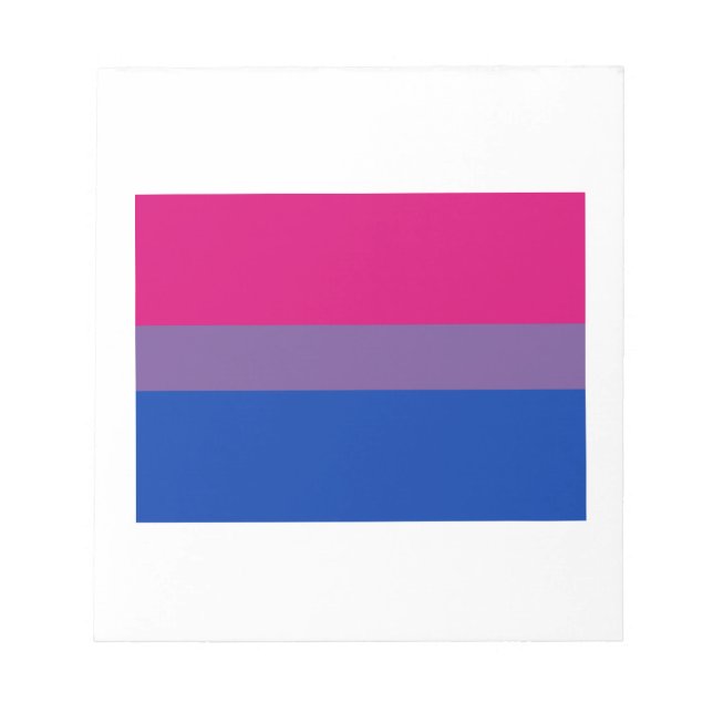 BLOCO DE NOTAS BANDEIRA DE ORGULHO BISEXUAL OFICIAL (Frente)