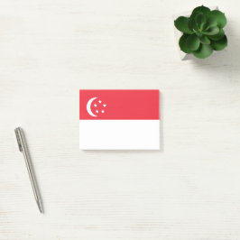 Bloco De Notas bandeira de Singapura