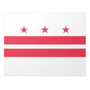 Bloco De Notas Bandeira de Washington D.C. (distrito de Columbia)
