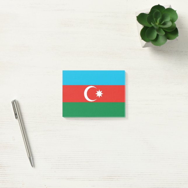 Bloco De Notas Bandeira do Azerbaijão (Escritótio)