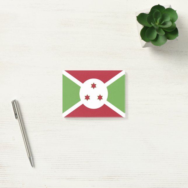 Bloco De Notas Bandeira do Burundi (Escritótio)