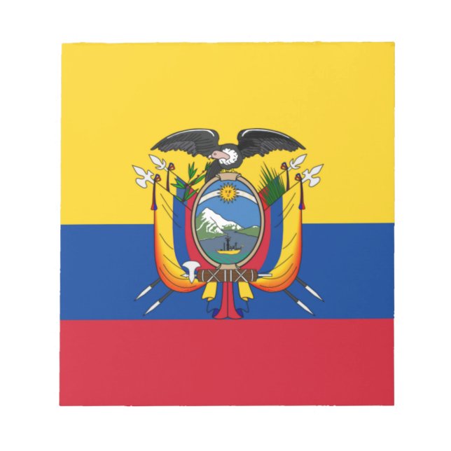 Bloco De Notas Bandeira do Equador (Frente)