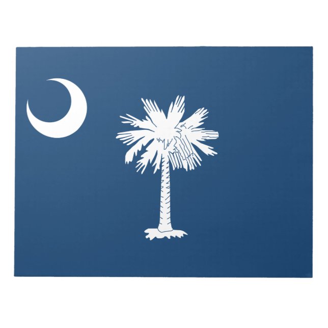 Bloco De Notas Bandeira do estado da Carolina do Sul (Frente)