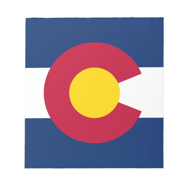 Bloco De Notas Bandeira do Estado do Colorado (Frente)