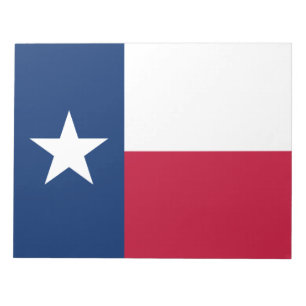 Bloco De Notas Bandeira do Estado Texano (Texas)