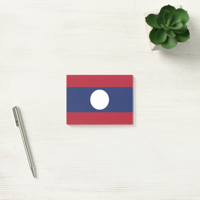 Bloco De Notas Bandeira do Laos (Escritótio)