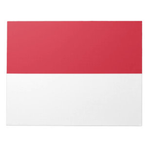 Bloco De Notas Bandeira do Mônaco