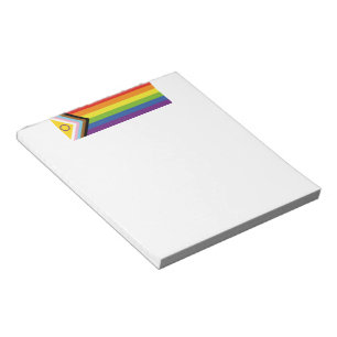 Bloco De Notas Bandeira do orgulho intersexo de SlipperyJoe's fun
