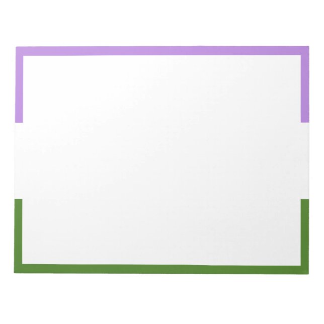 Bloco De Notas Bandeira do Orgulho Queer (Frente)