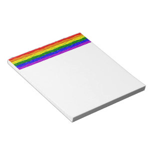 Bloco De Notas Bandeira do orgulho SlipperyJoe's líquido vermelho
