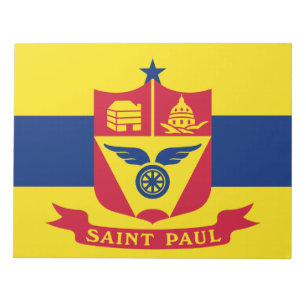 Bloco De Notas Bandeira do Santo Paul (Minnesota)