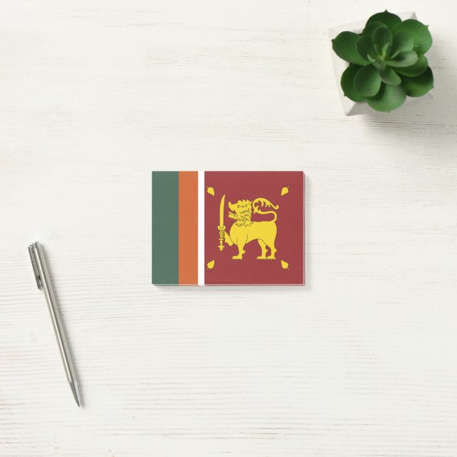 Bloco De Notas Bandeira do Sri Lanka (Escritótio)