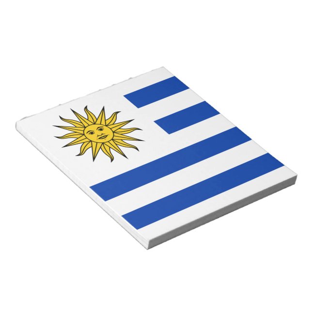 Bloco De Notas Bandeira do Uruguai (Inclinado)