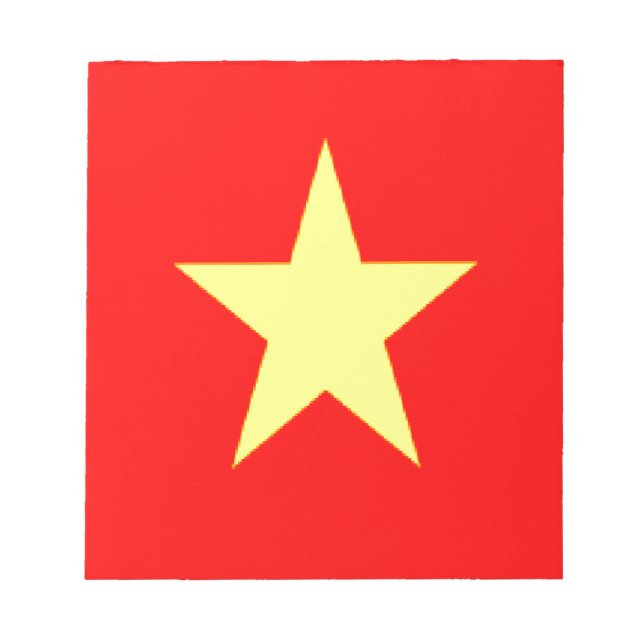 Bloco De Notas bandeira do vietname (Frente)