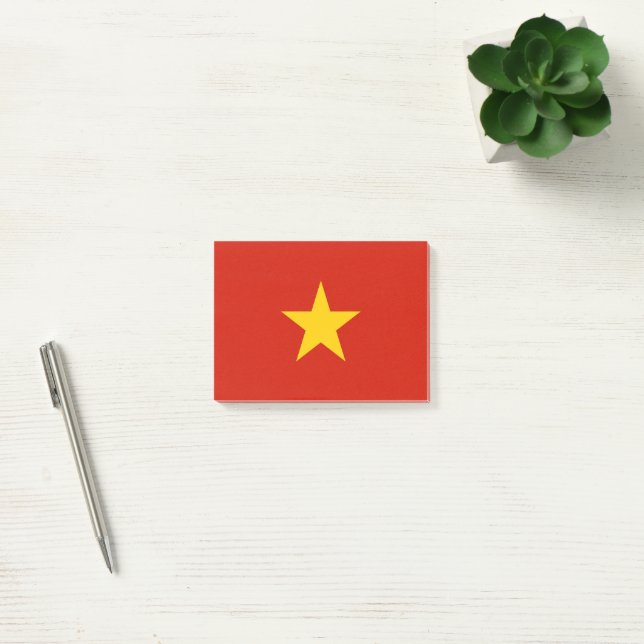 Bloco De Notas bandeira do Vietname (Escritótio)