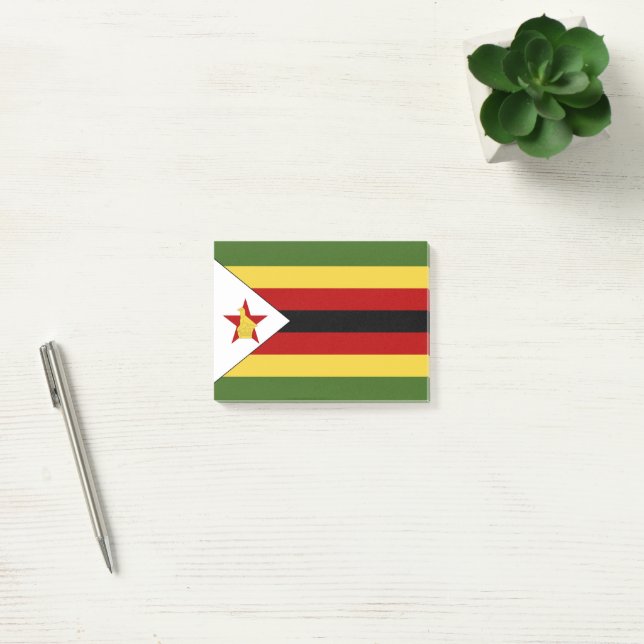 Bloco De Notas Bandeira do Zimbabué (Escritótio)
