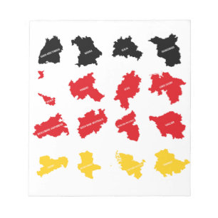 Bloco De Notas Bandeira dos Estados Alemães