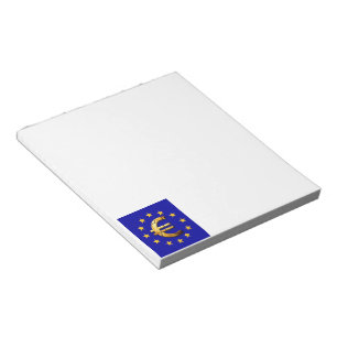 Bloco De Notas Bandeira Euro