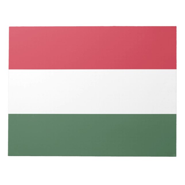 Bloco De Notas Bandeira Húngara (Frente)