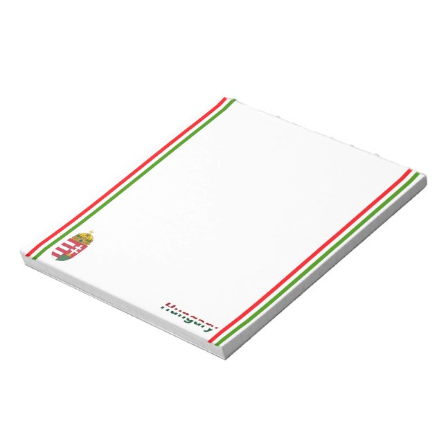 Bloco De Notas Bandeira húngara (Invertido)