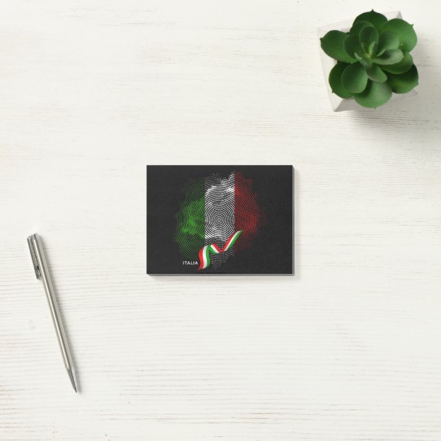 Bloco De Notas bandeira italiana (Escritótio)