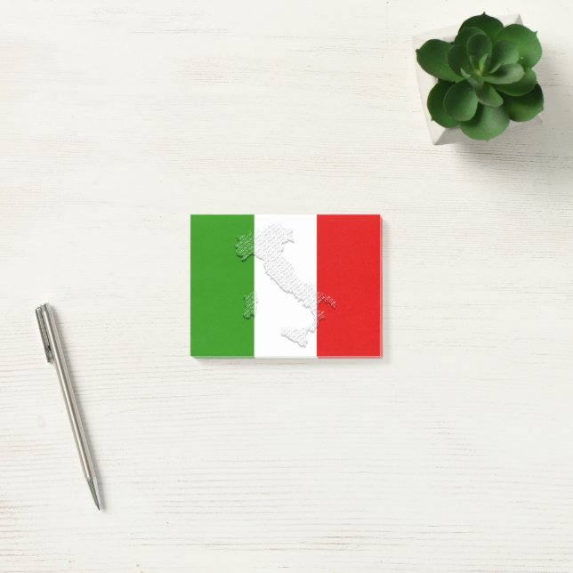 Bloco De Notas Bandeira italiana (Escritótio)