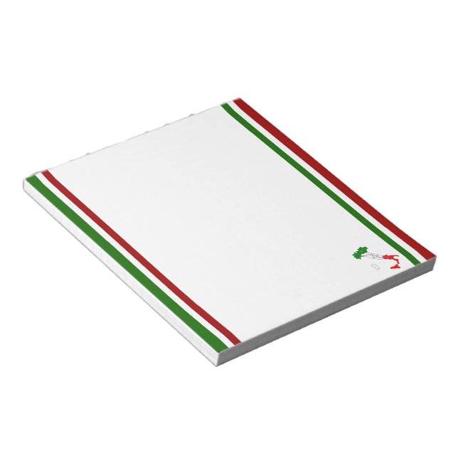 Bloco De Notas bandeira italiana (Inclinado)