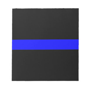 Bloco De Notas Bandeira Memorial dos Policiais da Linha Azul-Thin
