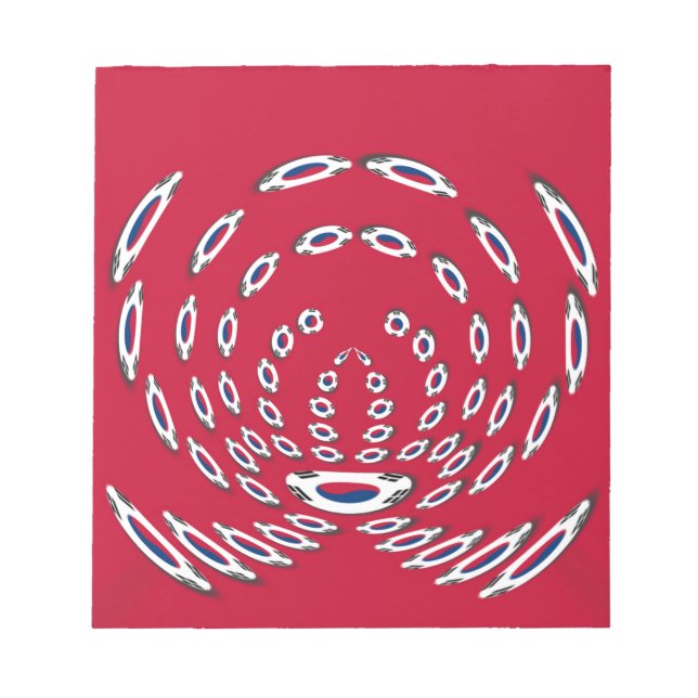 Bloco De Notas Bandeira Nacional da Coreia do Sul: Orgulho do Tae (Frente)