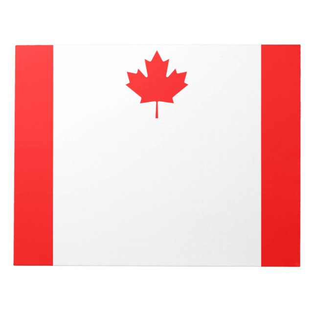 Bloco De Notas Bandeira Nacional Patriótica do CANADÁ (Frente)
