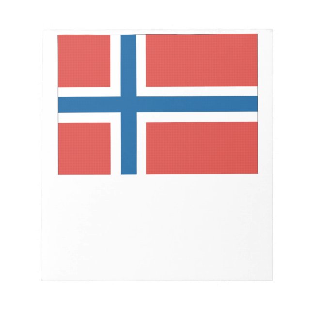 Bloco De Notas Bandeira norueguesa (Frente)