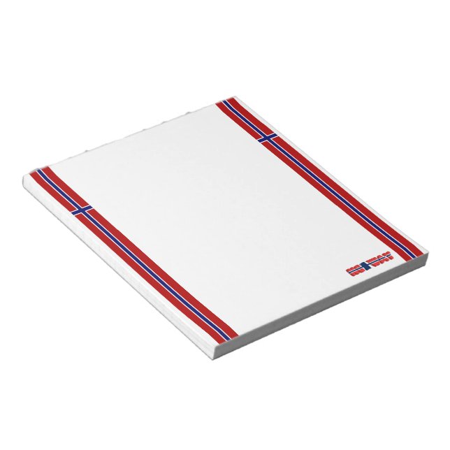Bloco De Notas bandeira norueguesa (Inclinado)