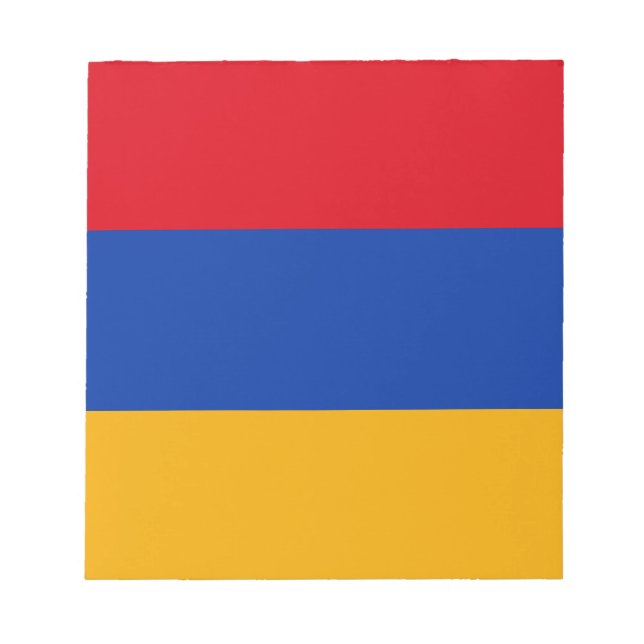Bloco De Notas Bandeira Patriótica da Armênia (Frente)