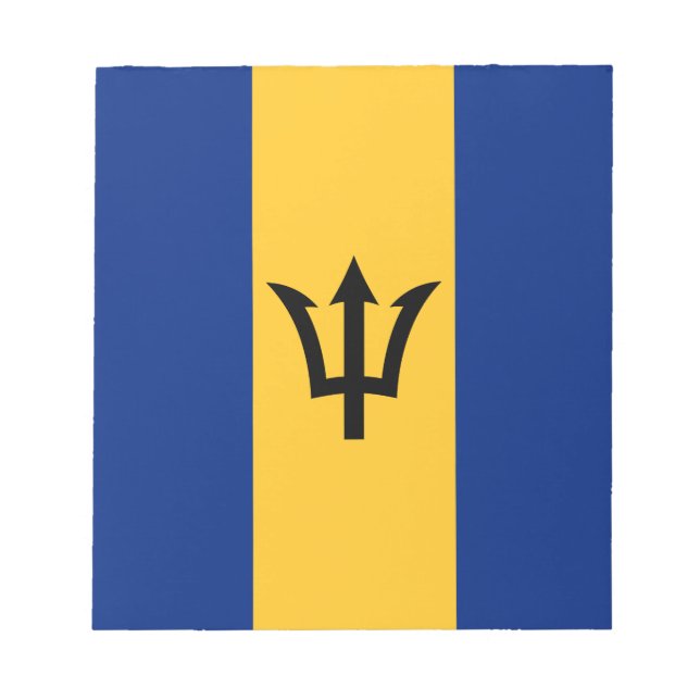 Bloco De Notas Bandeira Patriótica de Barbados (Frente)