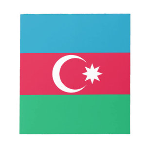 Bloco De Notas Bandeira Patriótica do Azerbaijão