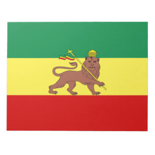 Bloco De Notas Bandeira Rastafariana (Rastafarianismo) (rasta)