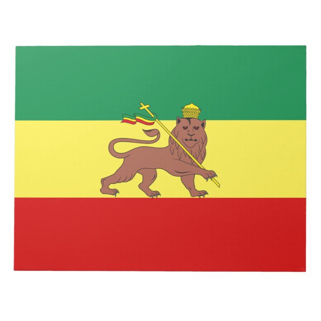 Bloco De Notas Bandeira Rastafariana (Rastafarianismo) (rasta) (Frente)
