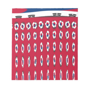 Bloco De Notas Bandeira sul-coreana PolkaDot
