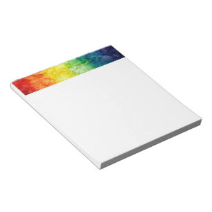 Bloco De Notas Bandeira tie-dye da SlipperyJoe's arco-íris pressi