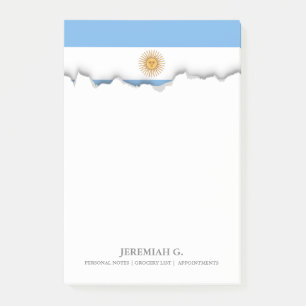 Bloco De Notas Bandeira tradicional de Argentina