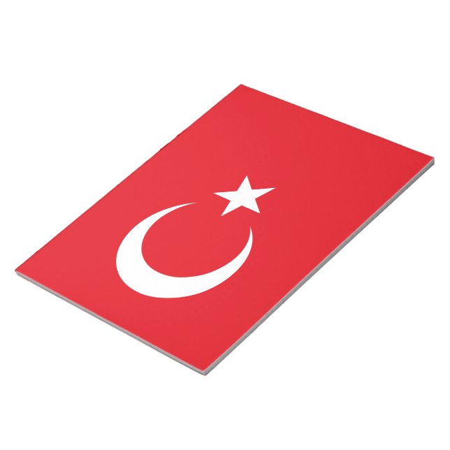 Bloco De Notas Bandeira Turca (Turquia) (Inclinado)